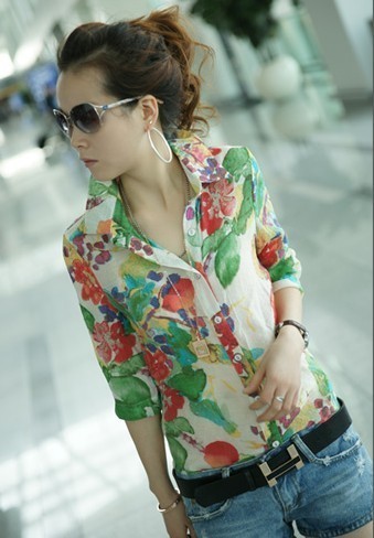 Free shipping restore ancient ways broken beautiful shirt, the sleeve shirts