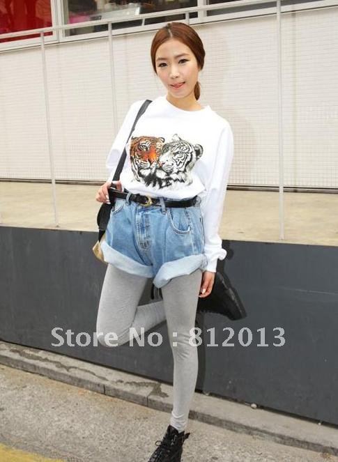 free shipping   Restore ancient ways tall waist cowboy short big yards side female hot pants