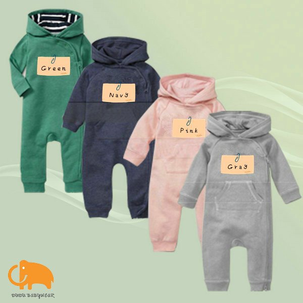 Free shipping+retail,2012 Baby Autumn hooded romper,4 colors unisex,long sleeve bodysuit jumpsuits,infant clothing