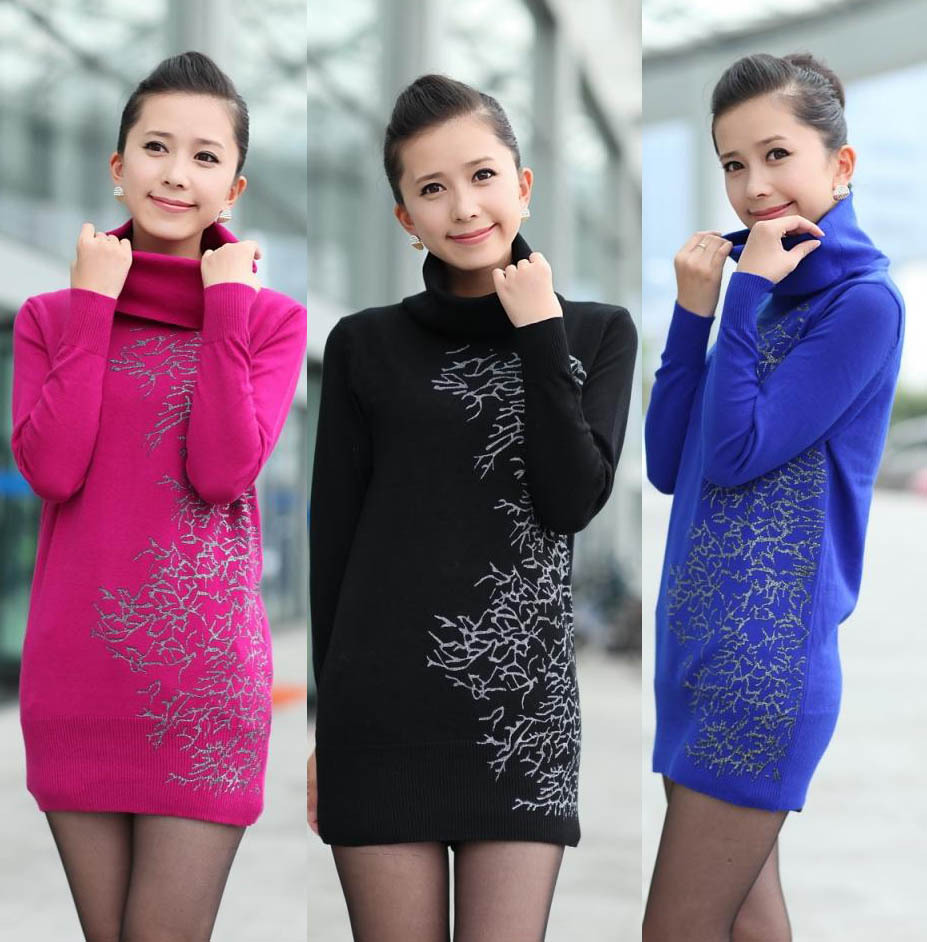 FREE SHIPPING! Retail and Wholesale! 2013 autumn print sweater long-sleeve basic shirt sweater