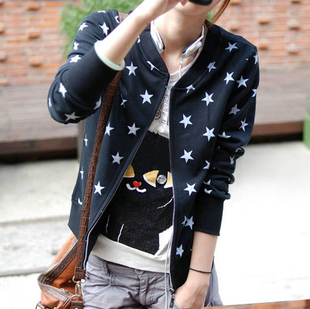 FREE SHIPPING! Retail and Wholesale! 2013 autumn women's casual sweatshirt short jacket female coat