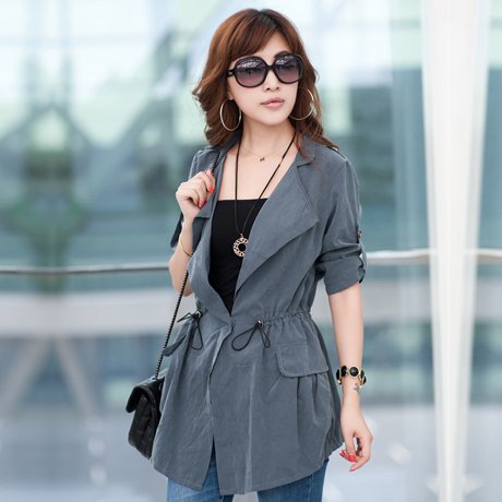 FREE SHIPPING! Retail and Wholesale! 2013 autumn women's fashion trench elegant slim medium-long outerwear women's Coat
