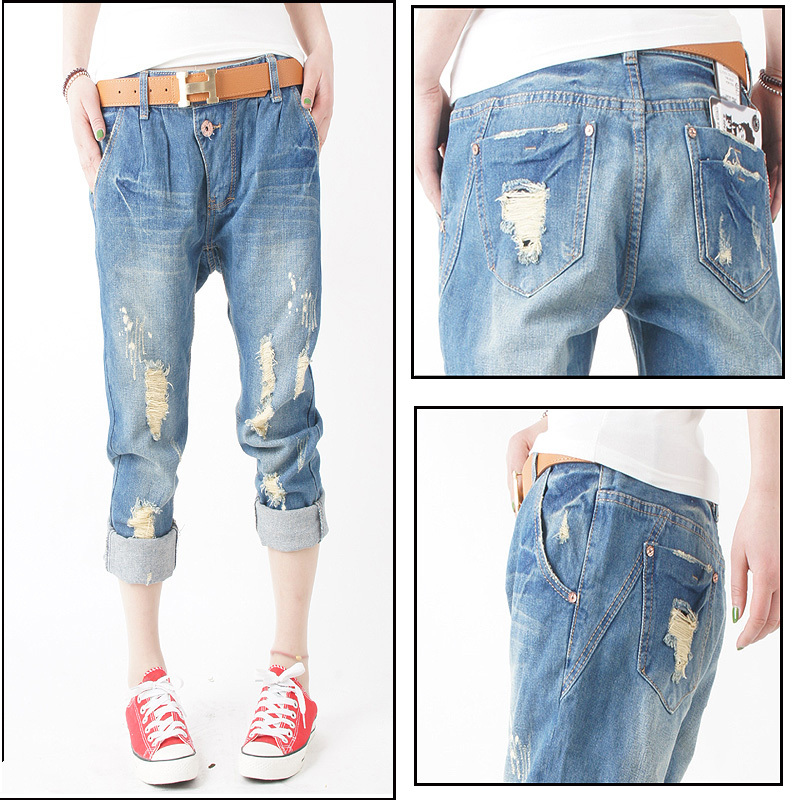 FREE SHIPPING! Retail and Wholesale! 2013 street star style harem pants jeans