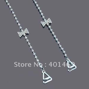 Free shipping rhinestone bra strap jewelry accessories