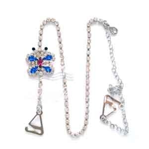 Free shipping rhinestone butterfly bra straps jewelry accessories