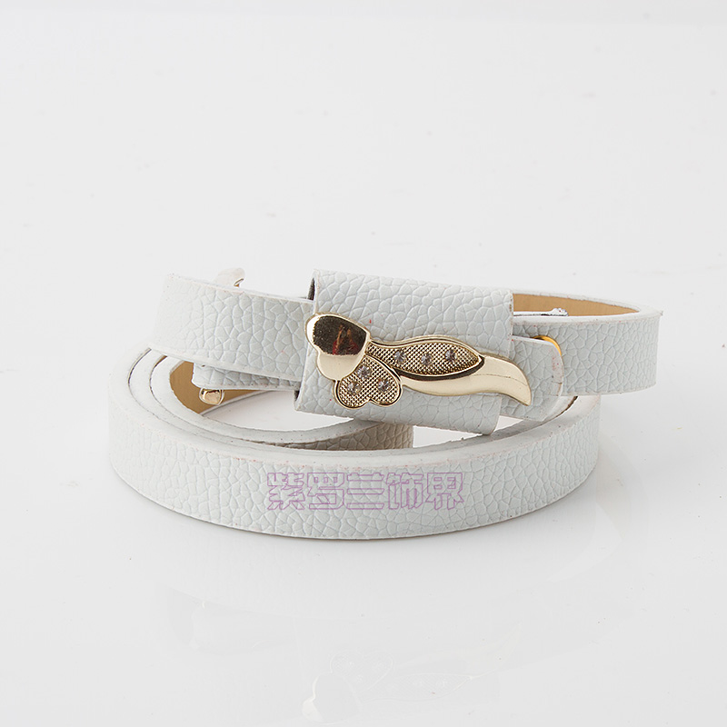 Free shipping Rhinestone women's strap genuine leather thin belt decoration belt female fashion all-match women's accessories