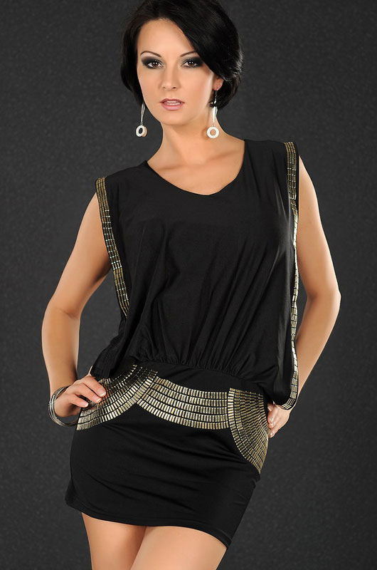 Free Shipping rivet capade o-neck slim hip sexy fashion slim one-piece dress 2563 - 2 Fast Delivery Cheaper Price