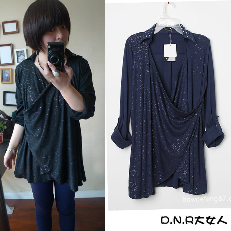 Free Shipping Rivet decoration cape trench outerwear cardigan plus size clothing 2013 spring