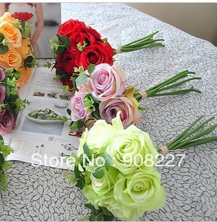 FREE SHIPPING! Romantic Bridal Bouquet,Rose Flower Bouquet,Wedding Decoration Flower for Bridal
