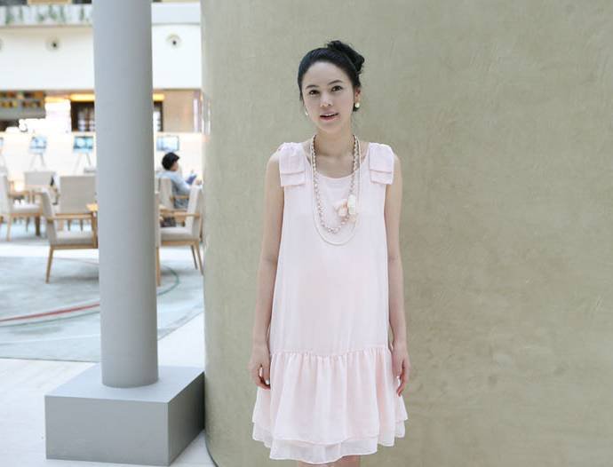 free shipping Romantic summer snow spinning pregnant women T35 spins dress skirt