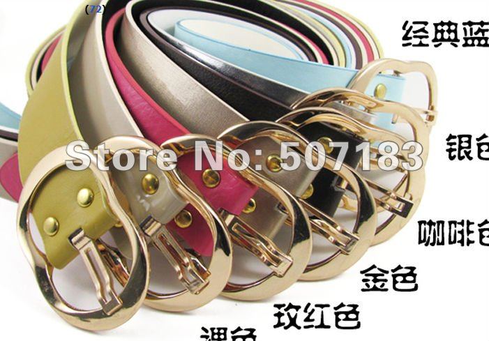 Free shipping Rose Gold high-grade buckle waistband, ladies  leather belts