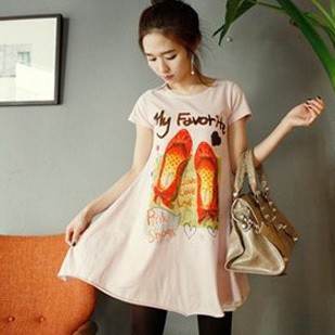 Free Shipping Scite summer maternity clothing plus size maternity t-shirt top maternity dress clothing summer 2b