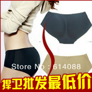 FREE SHIPPING seamless Bottoms Up underwear bottom pad panty sexy lingerie,buttock up panty,Body Shaping Underwear