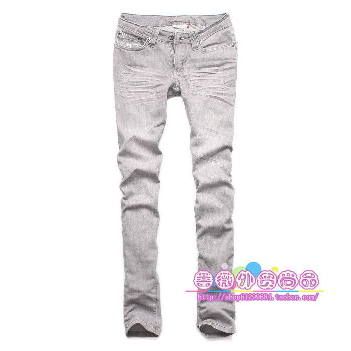 Free Shipping Sear women's fashion slim vintage retro finishing paillette embroidery pencil jeans