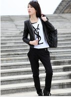 Free shipping Sell like hot cakes women leisure leather jacket coat natural sheepskin leather lady fashion slim leather jacket