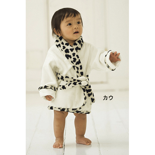 Free shipping SENSHUKAI spring and autumn baby male black-and-white blankets leopard print bathrobe set