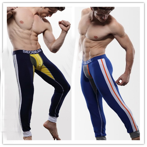 Free shipping! Seobean male fashion long johns male legging 100% cotton long johns