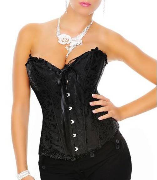 Free shipping!! Sexy black brocade corset, lingerie wholesales, body lift shaper, sexy underwear 8111
