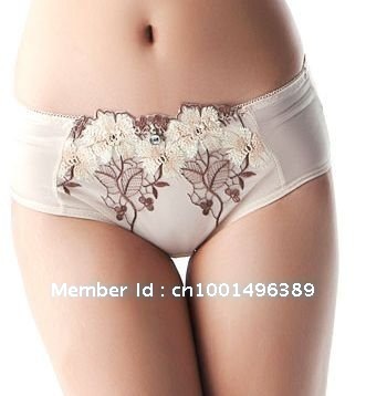 Free shipping/sexy brief panties/Women's & laddies' underwear/air permeable, transparent /with embroidery/ special Chinese style