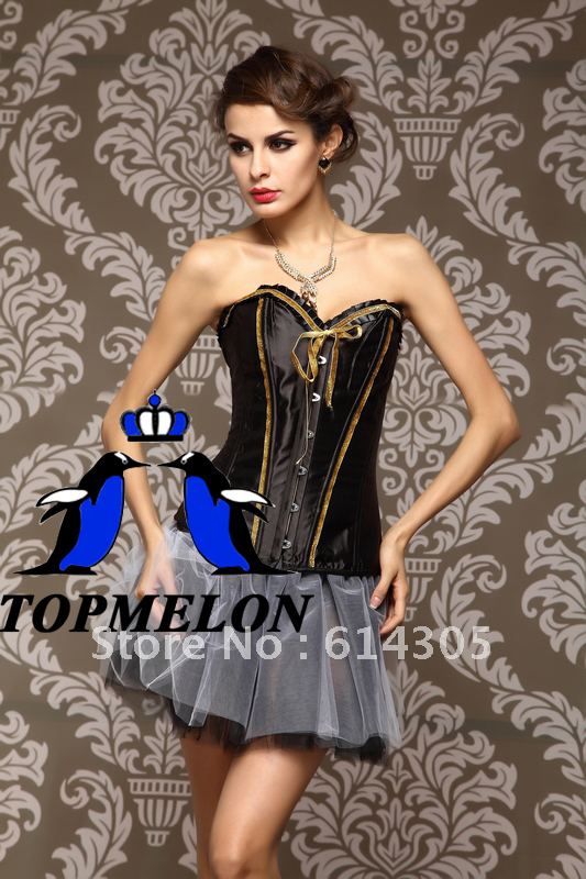 Free shipping Sexy Bustier Corset+G-string set underwear Sexy Lingerie S M L XL Shaper royal bra shapewear 917