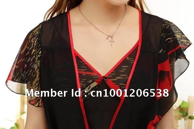 Free shipping sexy chinasilk nightclothes