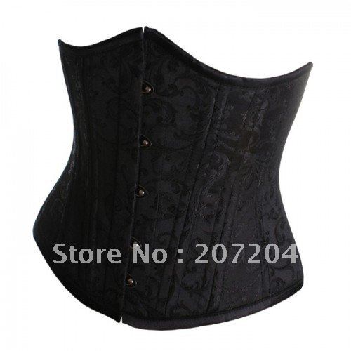 Free shipping! SEXY Cincher Underbust Corsets Black sexy lingerie wholesale retail dropshinpping push up