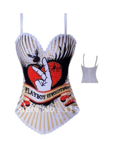 free shipping sexy corset,lingerie ,bustier ,slim lif body shaper ,a set 2pcs include corset +G-string for women SFM51004