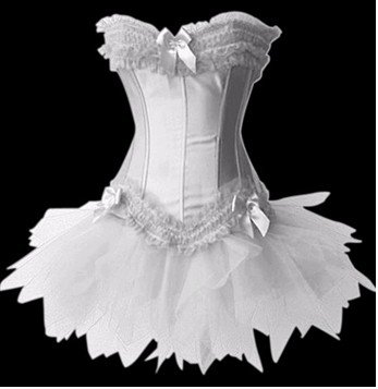 free shipping! sexy corset, showngirl burlesque bustier,sexy mini skirt
