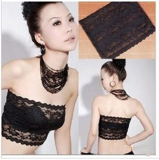 Free shipping Sexy elastic lace tube top tube top basic tube top