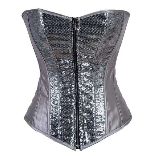Free shipping Sexy fashion costume costumes royal corset body shaping cummerbund vest performance wear silver