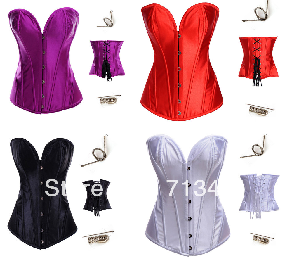 Free shipping Sexy Lady  Deep V-Neck Boned Rhinestones Corset Bustier Gstring Showgirl lingerie Size S-2XL P930
