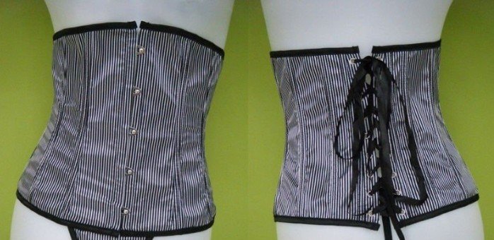 Free shipping!! Sexy Lingerie Waist Cincher Underbust Corset with G-String 8120