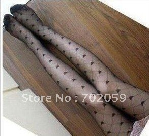 Free Shipping Sexy Plaid Black Silk Pantyhose Stockings Sock HOT