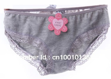 Free Shipping Sexy Princess Lace Bow Knot Fashion Underwear Lady Comfortable Briefs Women's Panties Bamboo Fiber