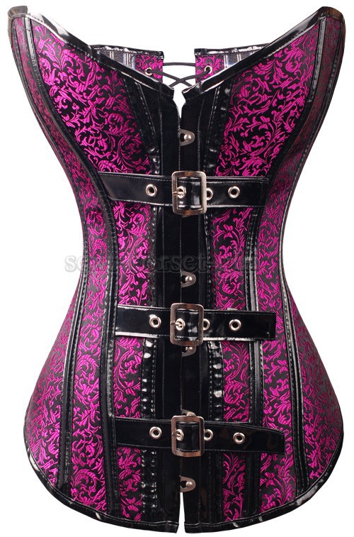 Free shipping,sexy purple floral boned lace up corset bustier showgirl lingerie  factory supplier S-XL