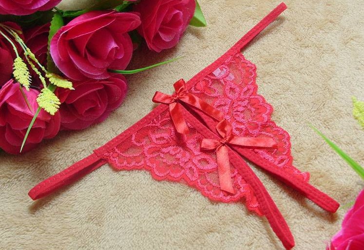 Free Shipping Sexy Red  panty lace panties women's underwear ladies' briefs  15pcs/lot