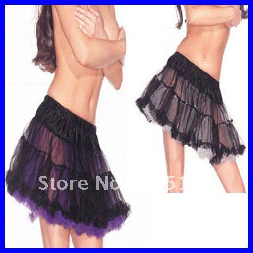 Free shipping Sexy reversible petticoat Polyester Tutu skirt Underskirt 2012 Dancing petticoat Wholesale 10pc/lot 71004