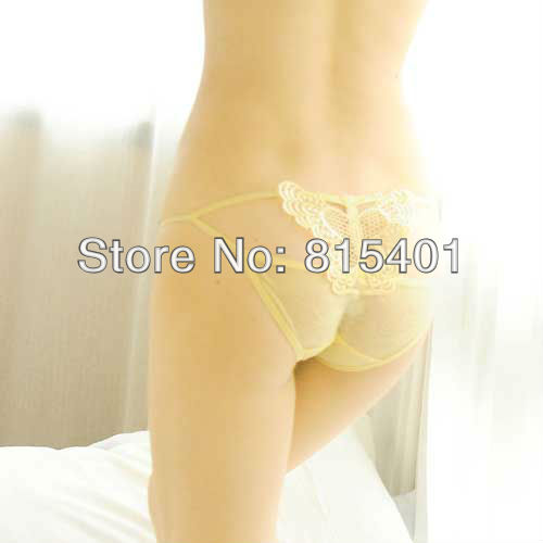 Free Shipping Sexy underwear sexy ladies panties with big bowknot briefs low waist underwear #1148