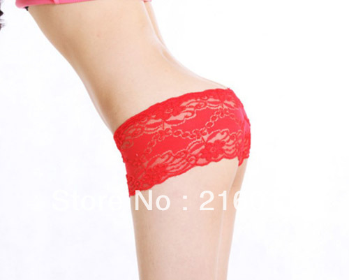 Free Shipping Sexy Underwear Women Pantie Transparent Straight Angle Knickers