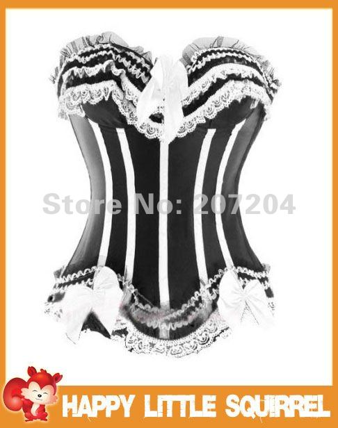 Free Shipping Sexy White Corsets Body shaper Lingeries+G-strings push up