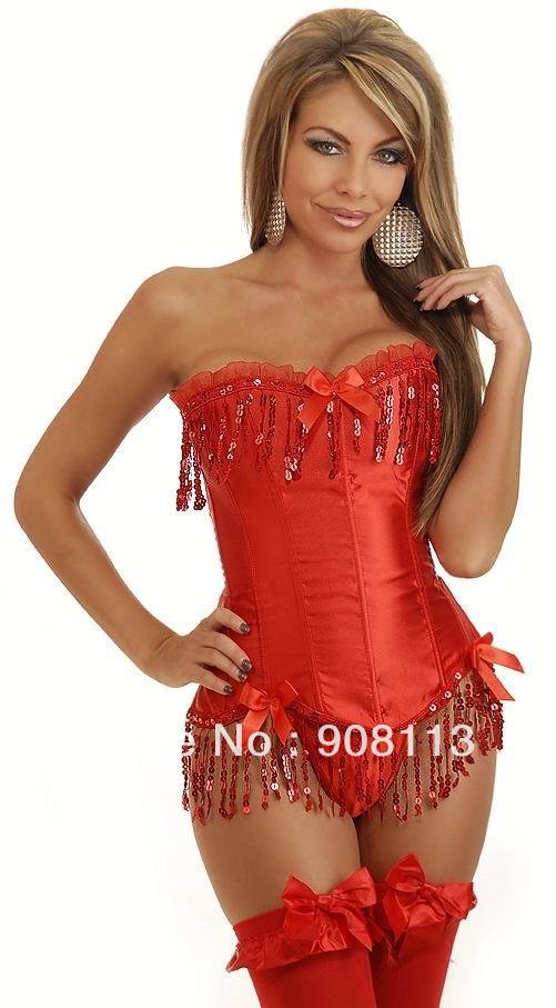 Free shipping Sexy white plus size body shaper Lace up boned Corset Bustier clubwear +G-string !Wholesale or retail
