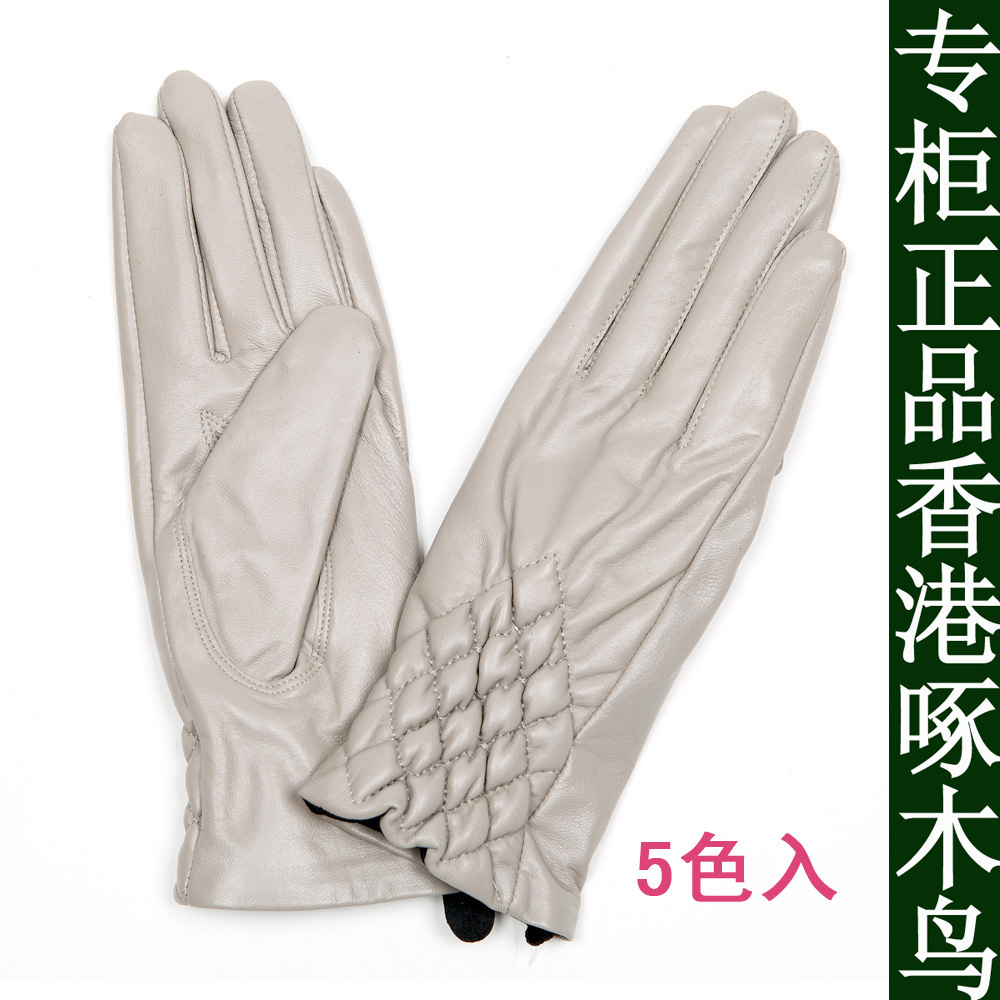 Free Shipping Sheepskin gloves women's leather gloves genuine leather gloves repair winter fashion thermal