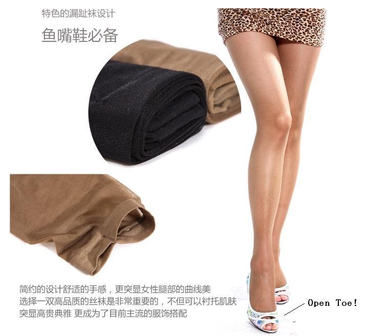 Free shipping shipping,15Denier,Open Toe,Sheer,Invisible,Tights,Pantyhose,Pantyhose Tights,BNS.B69044,