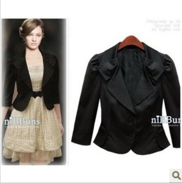 Free shipping Short design three quarter sleeve blazer slim short  jacket sun protection clothing