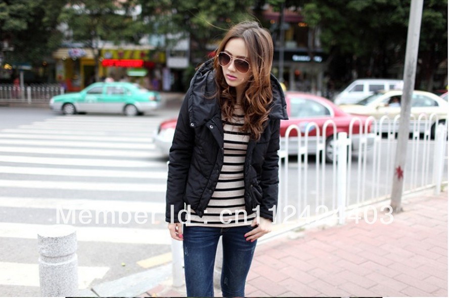 Free Shipping Short Women Winter Down Cotton Coat Thick surcoat clothes Coats Overcoat Jacket