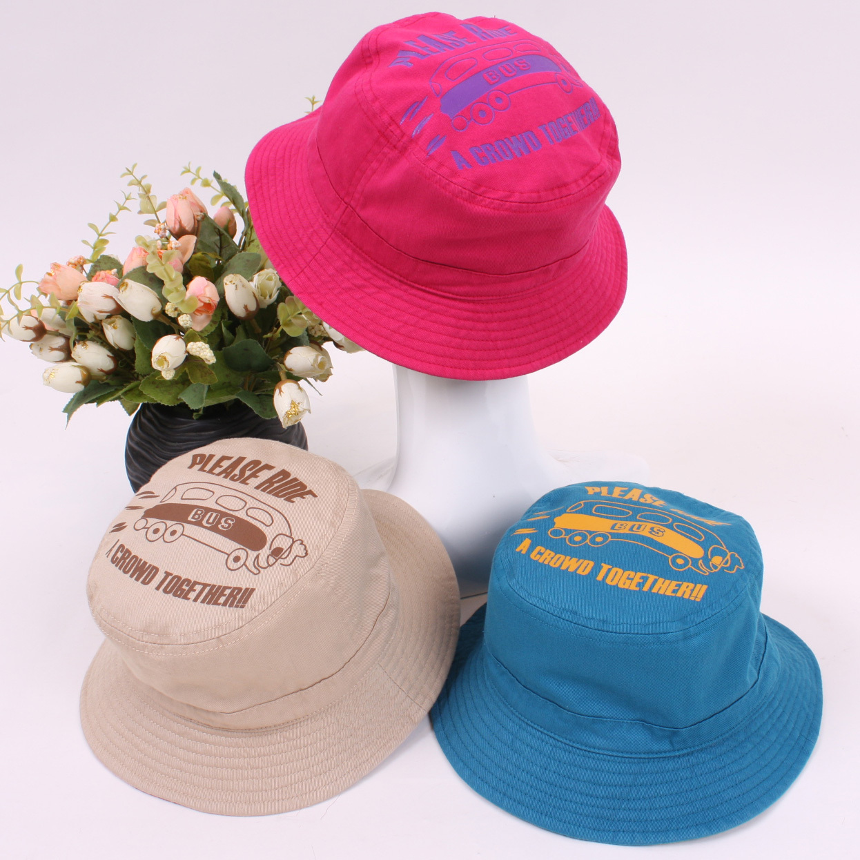free shipping, Siggi 100% cotton child hat, female summer sunbonnet bucket hat, spring and autumn child sun hat,
