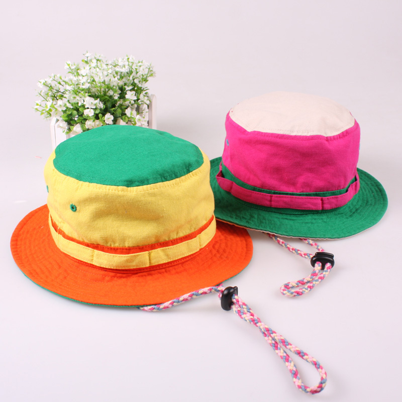 free shipping, Siggi spring and summer autumn outdoor child hat, female summer sunbonnet child bucket hat, sun hat,