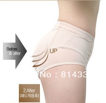 Free shipping silicone bottom pad panty,buttock up panty,Body Shaping Underwear