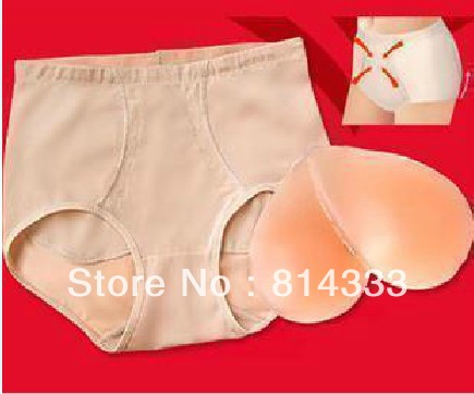 Free shipping silicone bottom pad panty,buttock up panty,Body Shaping Underwear