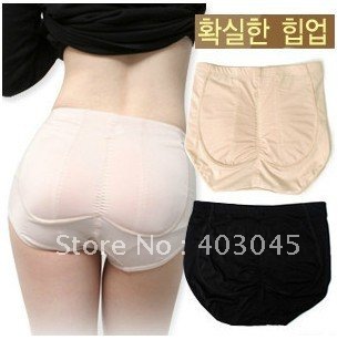Free Shipping Silicone Hip Up Girdle Underwear Shaper Seamless Padded Panty 2 set/lot